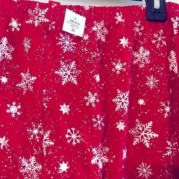 FAMILY PAJAMAS Women's Merry Snowflake Mix It Family Pajama pants 3X, 1pc - Picture 8 of 8